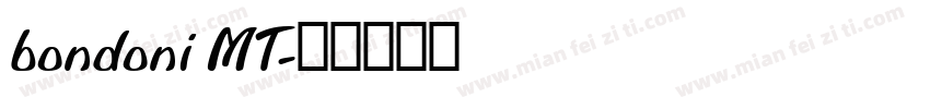 bondoni MT字体转换